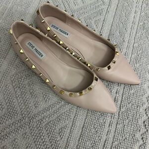 Steve Madden Blush Flats with Gold Studs